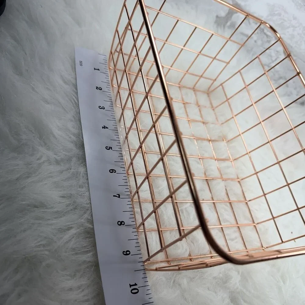 10” Bronze Metal Wire Basket